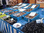 Austern aus Arcachon auf dem Wochenmarkt